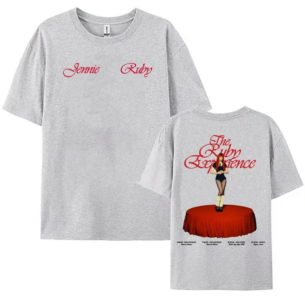 Дженни The Ruby Experience Женская футболка Корейская певица Руби 1-й студийный альбом Мужская футболка Хлопок Лето Футболки с круглым вырезом S
Дженни The Ruby Experience Женская футболка Корейская певица Руби 1-й студийный альбом Мужская футболка Хлопок Лето Футболки с круглым вырезом S