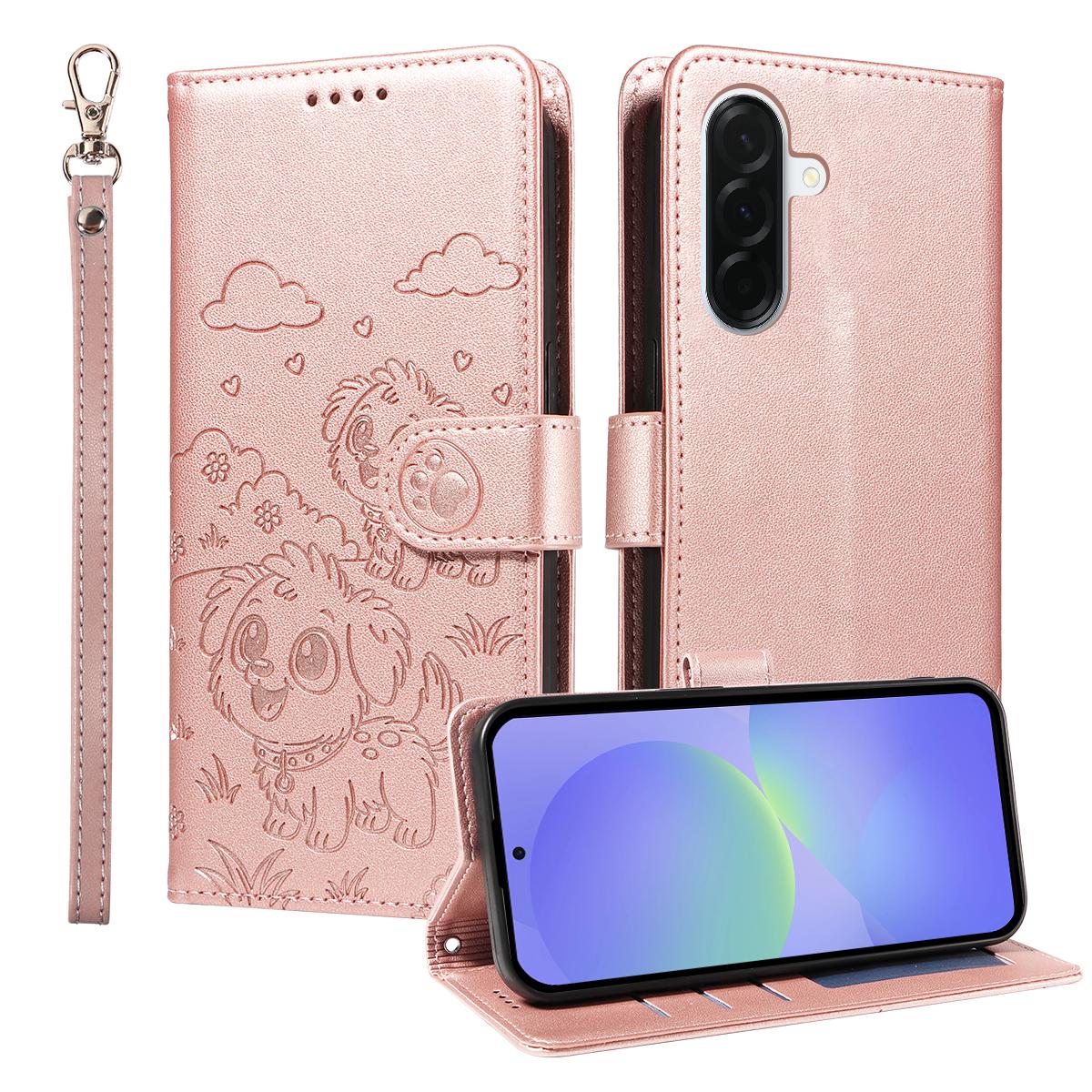 For Samsung Galaxy A37 5G Case RFID Blocking Imprinted Dog Pattern PU Leather Phone Cover with Wrist Strap
For Samsung Galaxy A37 5G Case RFID Blocking Imprinted Dog Pattern PU Leather Phone Cover with Wrist Strap