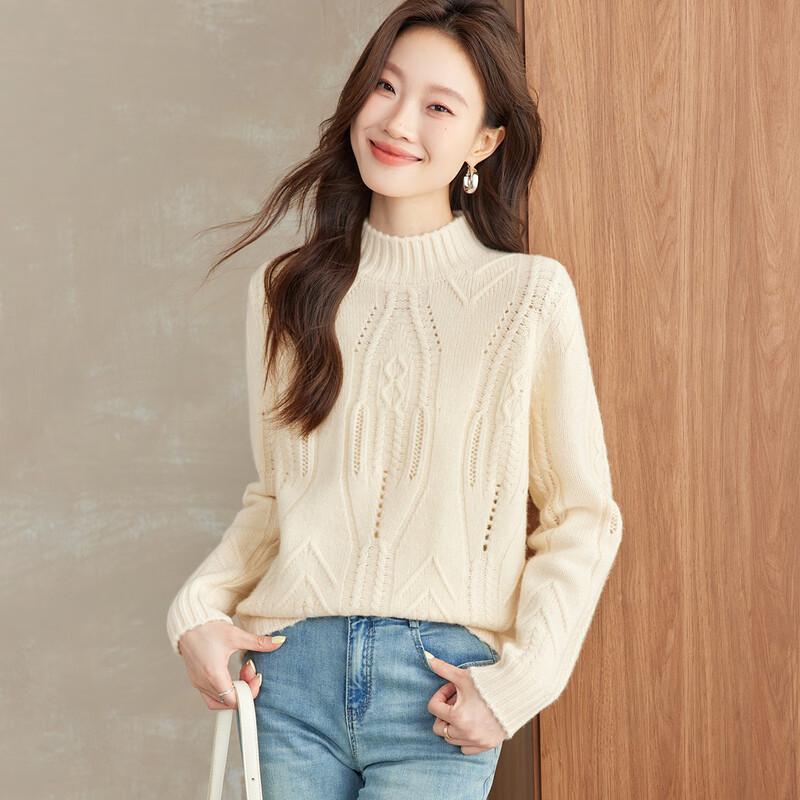 Srcr Women s 100% Wool Cable Knit Turtleneck Sweater L
Srcr Women s 100% Wool Cable Knit Turtleneck Sweater L