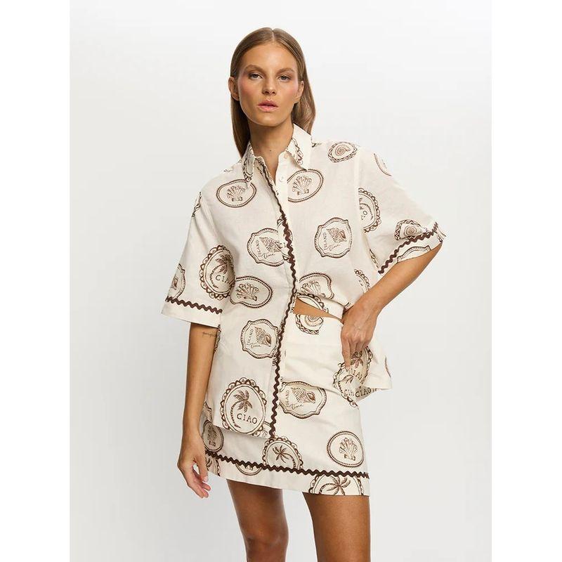 Fashion Elegant Elegance Tied Shirt + Skirt Outfit Flower color S
Fashion Elegant Elegance Tied Shirt + Skirt Outfit Flower color S