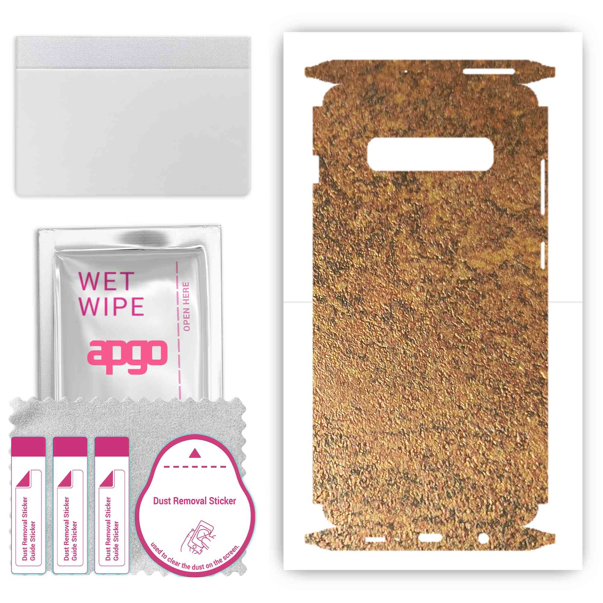 apgo Protective Skin Sticker for the back+sides compatible with Samsung Galaxy S10 Plus, Full Wrap Film, Foil, Vinyl - Pattern Rusty Copper
apgo Protective Skin Sticker for the back+sides compatible with Samsung Galaxy S10 Plus, Full Wrap Film, Foil, Vinyl - Pattern Rusty Copper
