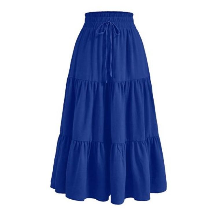 Women Summer Skirt Bohemian Style Elastic High Waist Adjustable Drawstring Cake Skirt A Line Solid Color S королевский синий
Women Summer Skirt Bohemian Style Elastic High Waist Adjustable Drawstring Cake Skirt A Line Solid Color S королевский синий