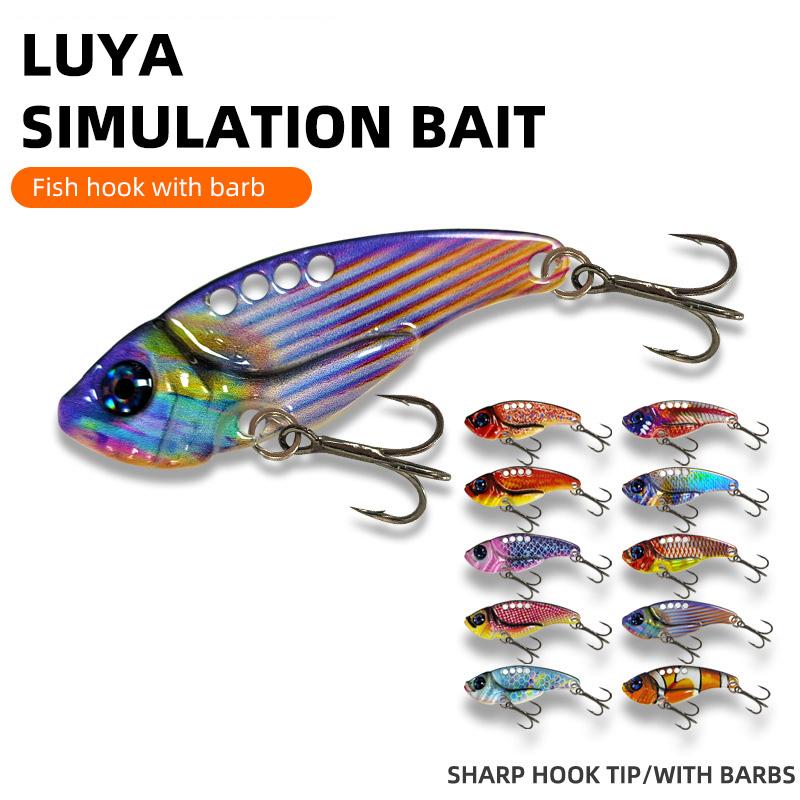 Micro-3D Printed Zinc Alloy VIB Luya Bait Metal Sequins Colorful Reinforced Treble Hook Bionic Fishing Bait for Topmouth Culter
Micro-3D Printed Zinc Alloy VIB Luya Bait Metal Sequins Colorful Reinforced Treble Hook Bionic Fishing Bait for Topmouth Culter