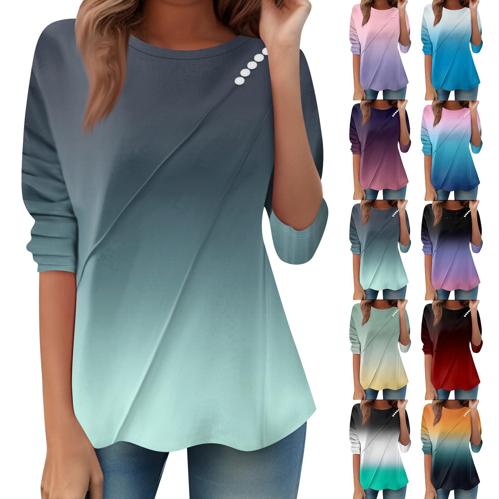 Women s Loose Casual Long Sleeve Top Round Neck Button Pull Stripe Prints T Shirt XXL фіолетовий
Women s Loose Casual Long Sleeve Top Round Neck Button Pull Stripe Prints T Shirt XXL фіолетовий
