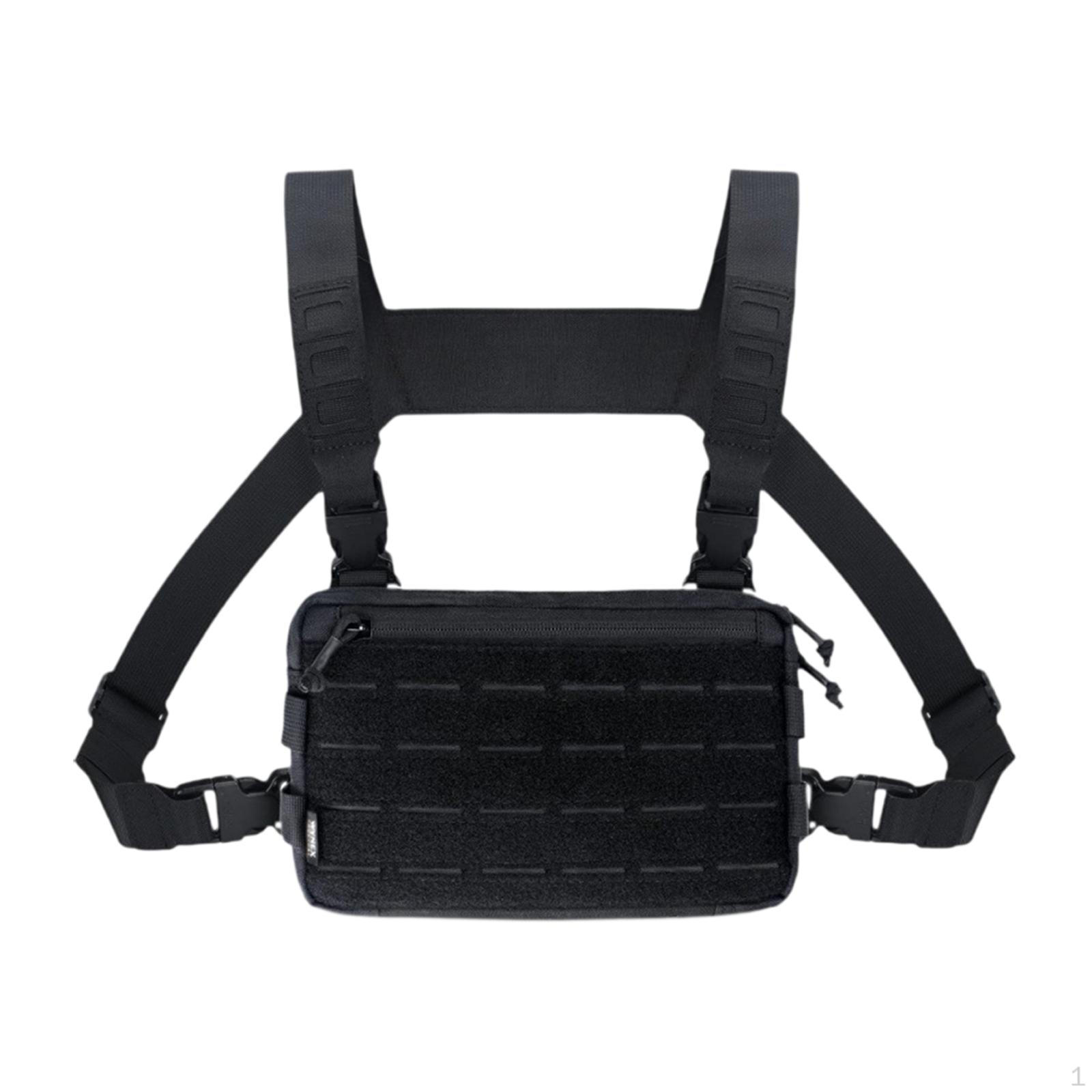 Chest Pack Polyester Nylon Rig Pouch for Hunting Rock Climbing Cycling чорний
Chest Pack Polyester Nylon Rig Pouch for Hunting Rock Climbing Cycling чорний