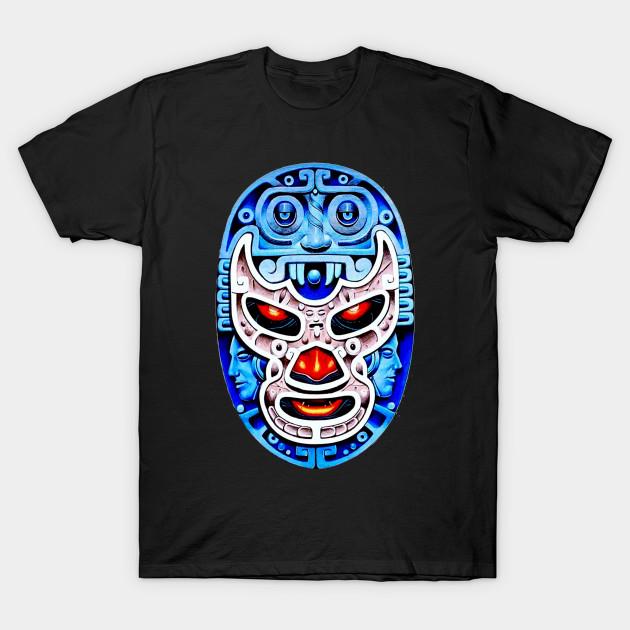 Men Black Print T-shirt Blue Demon Lucha Libre Wrestler Aztec Design No-Cut Transfer Paper Print Cotton Tshirt 2XL чорний
Men Black Print T-shirt Blue Demon Lucha Libre Wrestler Aztec Design No-Cut Transfer Paper Print Cotton Tshirt 2XL чорний