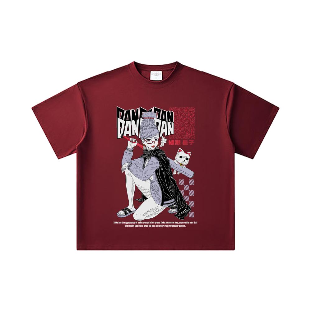 260 GSM Double Yarn 32 Count 100% Cotton Dandadan V3 Seiko Print Unisex Heavy Cotton T Shirt 2XL вина червоного кольору
260 GSM Double Yarn 32 Count 100% Cotton Dandadan V3 Seiko Print Unisex Heavy Cotton T Shirt 2XL вина червоного кольору