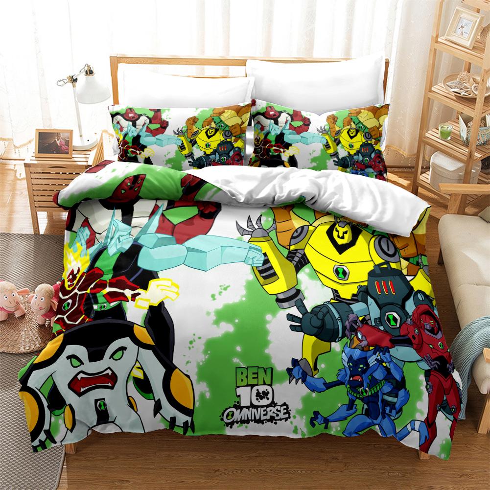 3D Cartoon Ben10 Duvet Cover With Pillow Cover Bedding Set Single Double Twin Full Queen King Size Bed Set For Bedroom Decor AU Single(140*210cm)3pcs
3D Cartoon Ben10 Duvet Cover With Pillow Cover Bedding Set Single Double Twin Full Queen King Size Bed Set For Bedroom Decor AU Single(140*210cm)3pcs