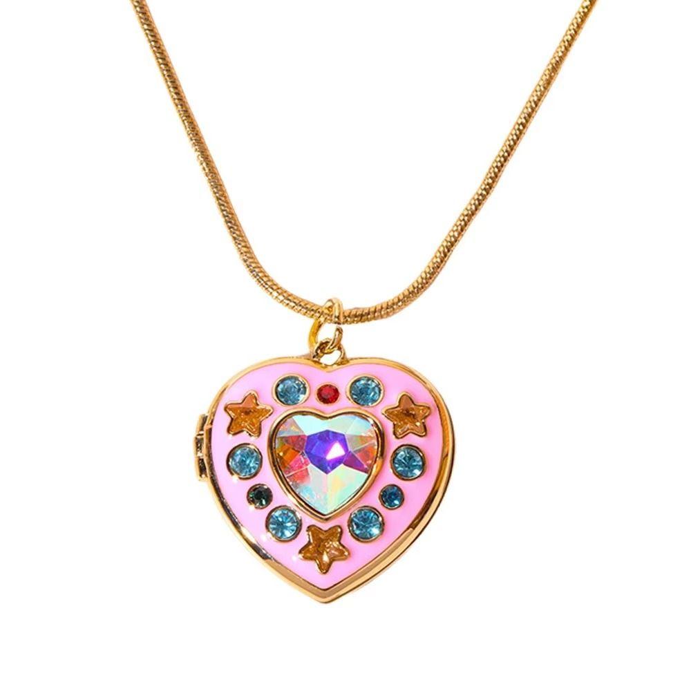 Openable Heart Necklace Photo Album Heart Star Pendant Full Zircon Necklace Girls Gift Green Star
Openable Heart Necklace Photo Album Heart Star Pendant Full Zircon Necklace Girls Gift Green Star