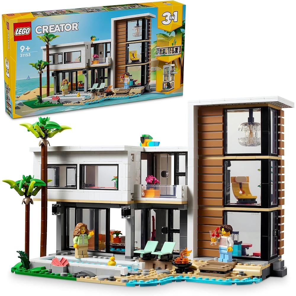 LEGO Creator Modern House Building Set 9-11 Years Old Kids Toy Block Interior Design 31153
LEGO Creator Modern House Building Set 9-11 Years Old Kids Toy Block Interior Design 31153