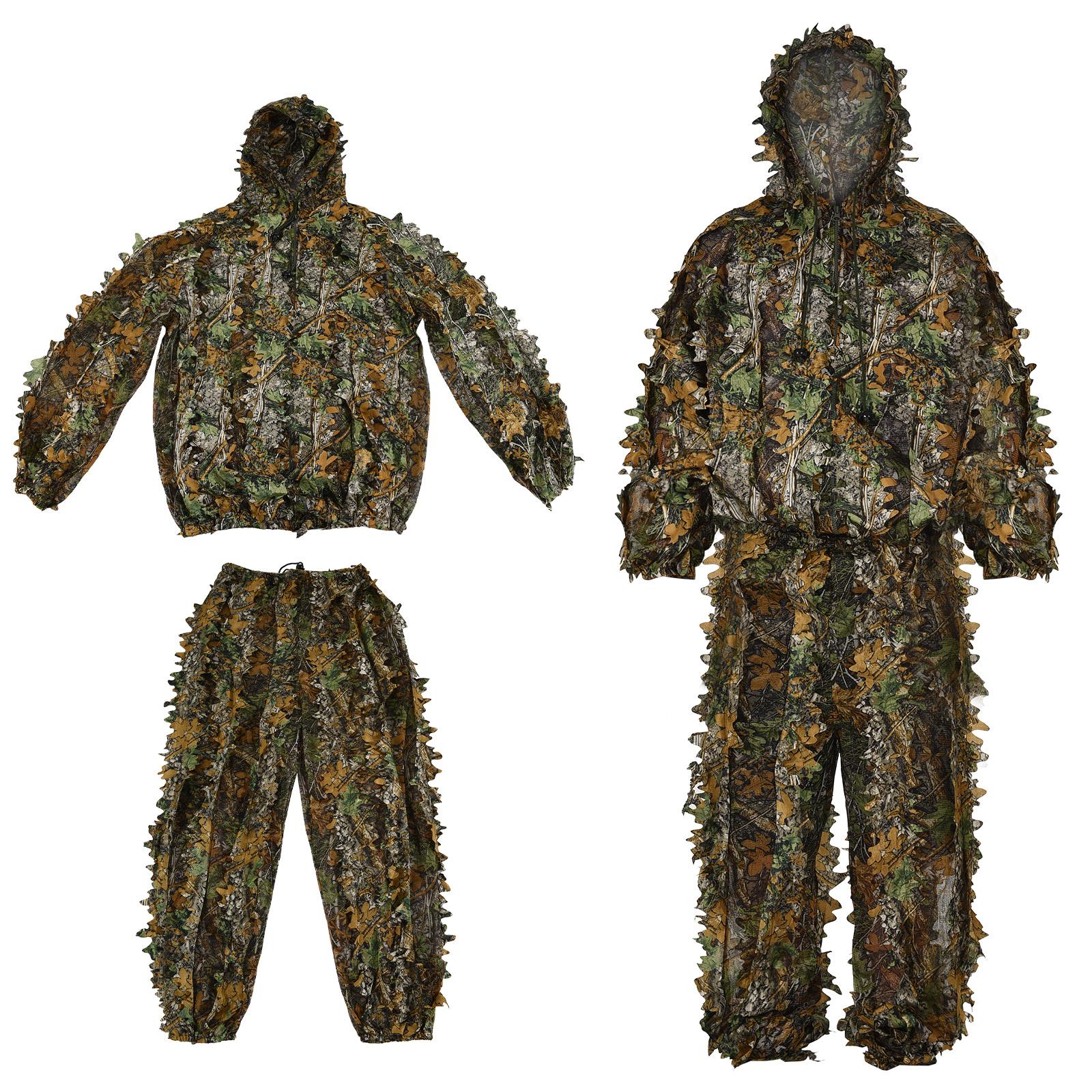 Костюм Ghillie для чоловіків / дітей 3D Leaf Camouflage дихаючий і легкий для мисливської стрільби M
Костюм Ghillie для чоловіків / дітей 3D Leaf Camouflage дихаючий і легкий для мисливської стрільби M
