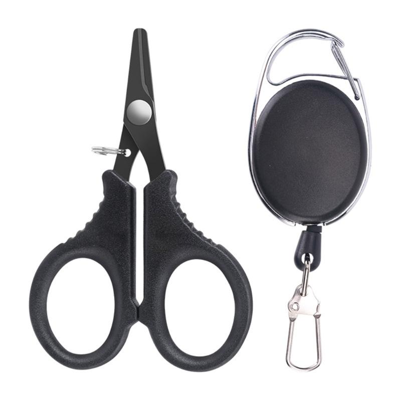 Fishing Line Cutter Fishing Scissors for Braided Line Fishing Serrated Shears with Retractor Split Rings Opener 1
Fishing Line Cutter Fishing Scissors for Braided Line Fishing Serrated Shears with Retractor Split Rings Opener 1