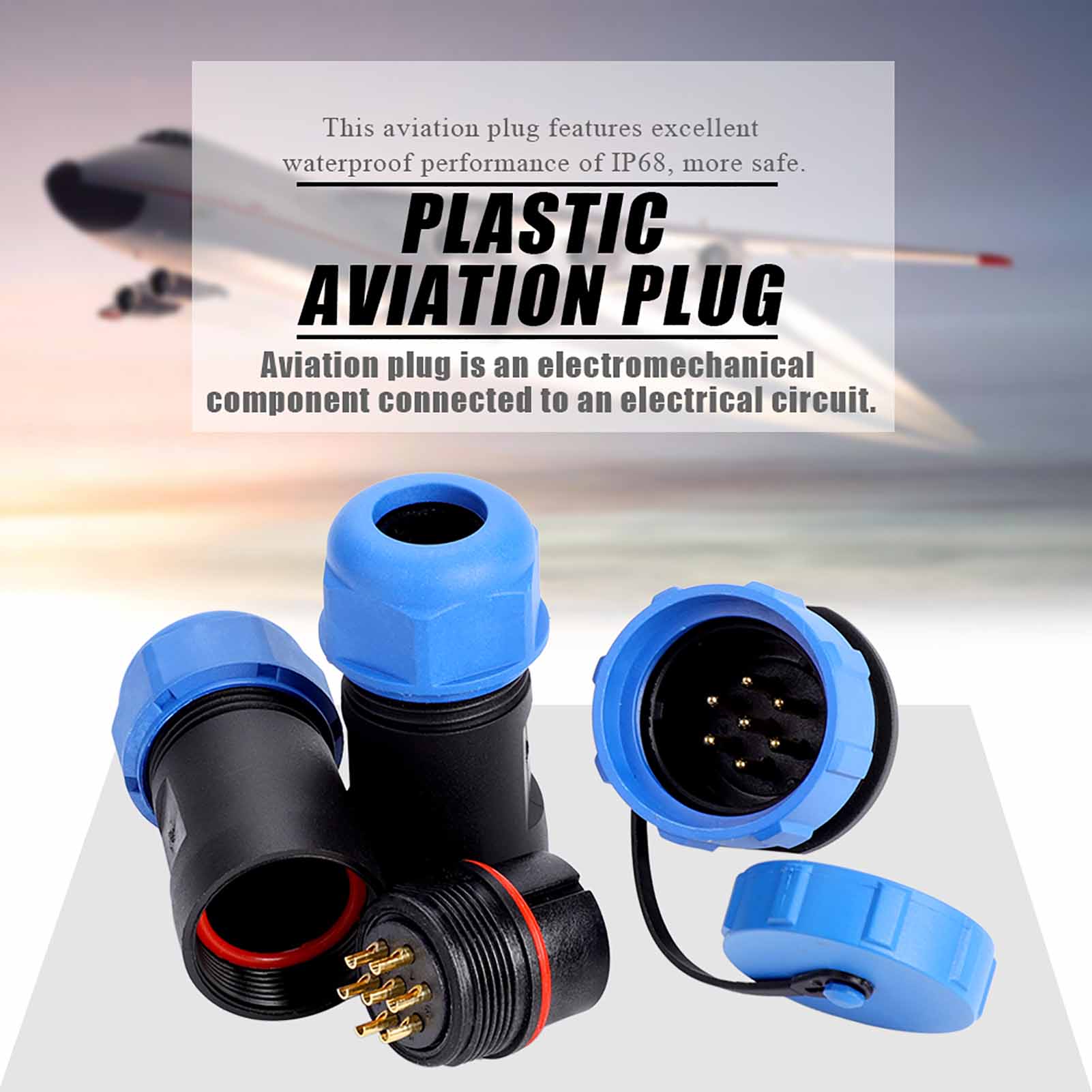 SP21 IP68 7Pin Waterproof Plastic Aviation Plug Socket Cable in line Connector( 7Pin)
SP21 IP68 7Pin Waterproof Plastic Aviation Plug Socket Cable in line Connector( 7Pin)