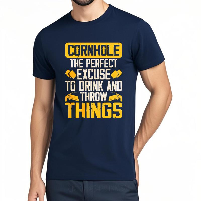 Plus Size Summer Men Tshirt Cornhole The Perfect Excuse To Drink And Throw Things Short Sleeve Relaxed Fit O Neck Tee Shirt 4XL
Plus Size Summer Men Tshirt Cornhole The Perfect Excuse To Drink And Throw Things Short Sleeve Relaxed Fit O Neck Tee Shirt 4XL