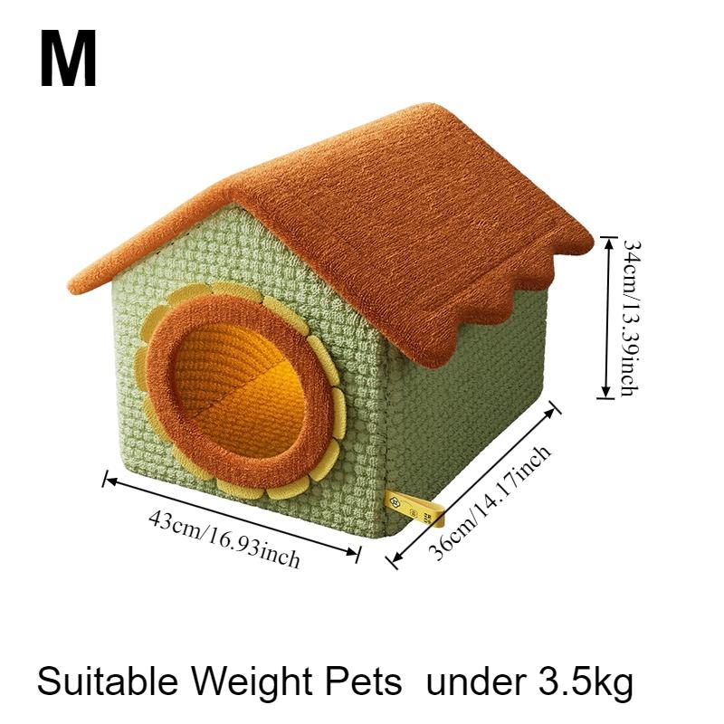 Winter Deep Sleep Comfort Cat Bed Cute Sunflower Shape Nest Pets Tent Cozy Cave for Cats House Soft and Self Warming Kitten Beds
Winter Deep Sleep Comfort Cat Bed Cute Sunflower Shape Nest Pets Tent Cozy Cave for Cats House Soft and Self Warming Kitten Beds