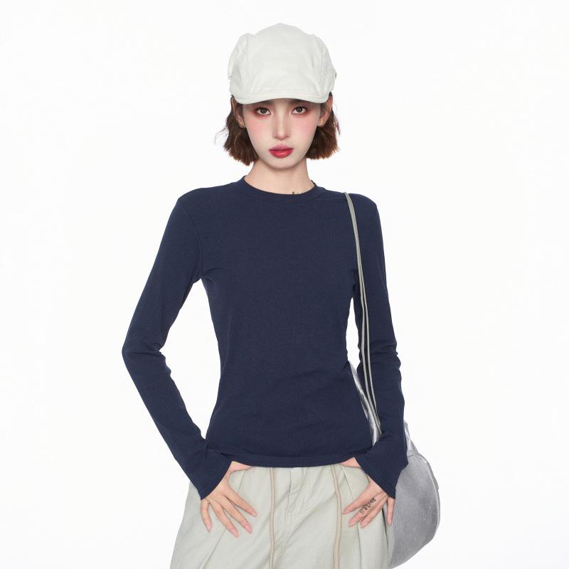 Women s Dark Blue Slim Fit Waist-Cinching Short T-Shirt - Round Neck, Long Sleeve, Ideal for Spring/Autumn XL (115-125 lbs) темно-синього кольору
Women s Dark Blue Slim Fit Waist-Cinching Short T-Shirt - Round Neck, Long Sleeve, Ideal for Spring/Autumn XL (115-125 lbs) темно-синього кольору