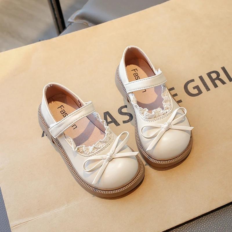 Girls Princess Shoes Round Toes Soft Sole Kids Flat Shoes Lace Simple Bow Spring Autumn Girls Leather Shoes Non-slip Ins 24
Girls Princess Shoes Round Toes Soft Sole Kids Flat Shoes Lace Simple Bow Spring Autumn Girls Leather Shoes Non-slip Ins 24