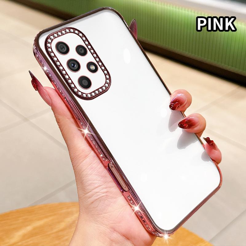 Diamond Transparent Plating Silicone Case For Samsung Galaxy A13 A23 A33 A53 A12 A22 A32 A52 A72 4G 5G Soft Back Cover A52S 5G рожевий
Diamond Transparent Plating Silicone Case For Samsung Galaxy A13 A23 A33 A53 A12 A22 A32 A52 A72 4G 5G Soft Back Cover A52S 5G рожевий