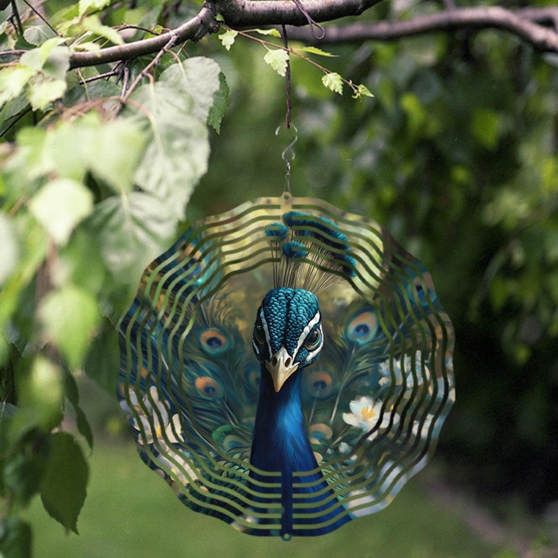 Fantasy Art Peacock Metal Wind Spinner Hanging Decor for Indoor Outdoor Garden Yard No Battery Needed Wind Chime Ornament 01A
Fantasy Art Peacock Metal Wind Spinner Hanging Decor for Indoor Outdoor Garden Yard No Battery Needed Wind Chime Ornament 01A