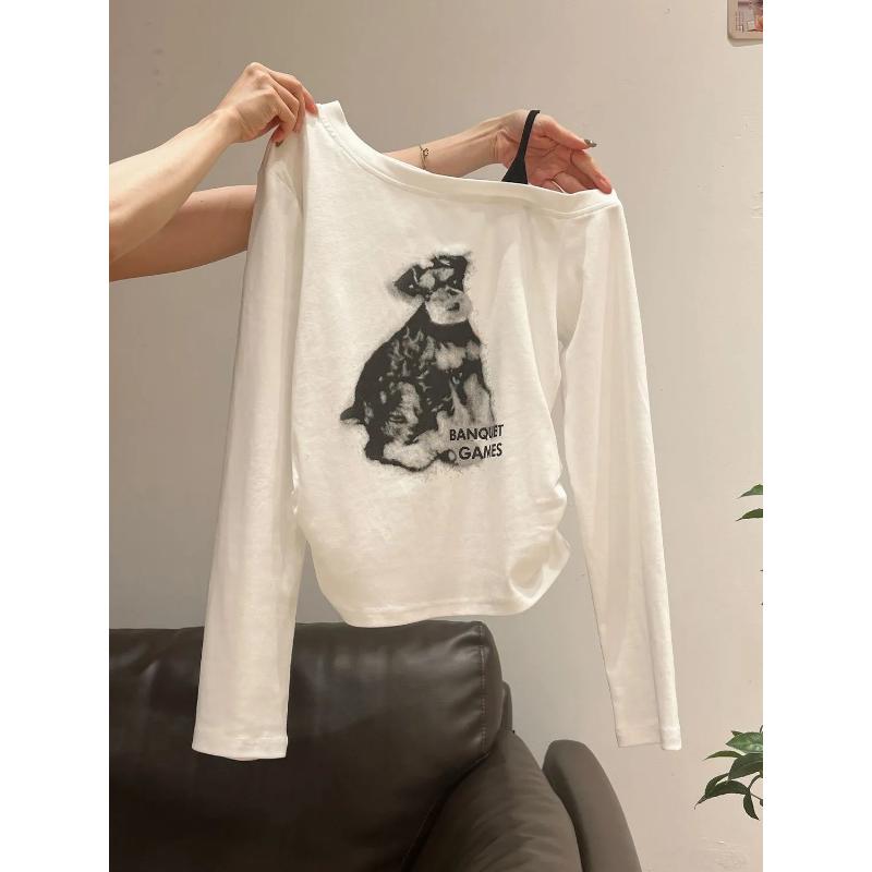 Cute Puppy Graphic Tee for Women Soft Stretch Long Sleeve Crop Top S білий
Cute Puppy Graphic Tee for Women Soft Stretch Long Sleeve Crop Top S білий