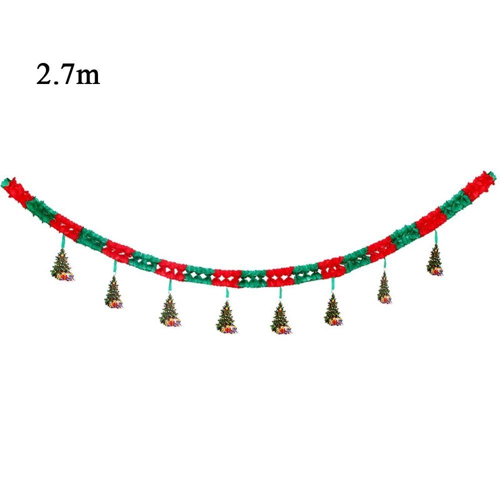 2,7 м Рождественские потолочные флаги для раскладки Впечатляющие рождественские баннерные украшения Рождественская елка Christmas Tree