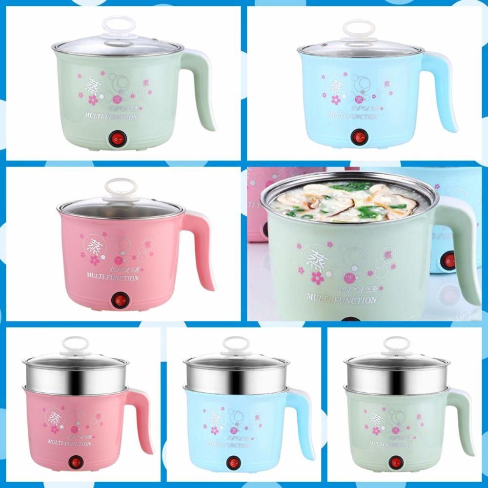 1.8L Mini Electric Cooker Low Power Heating Pan Kitchen Appliances Stockpot Ramen green-with steamer
1.8L Mini Electric Cooker Low Power Heating Pan Kitchen Appliances Stockpot Ramen green-with steamer