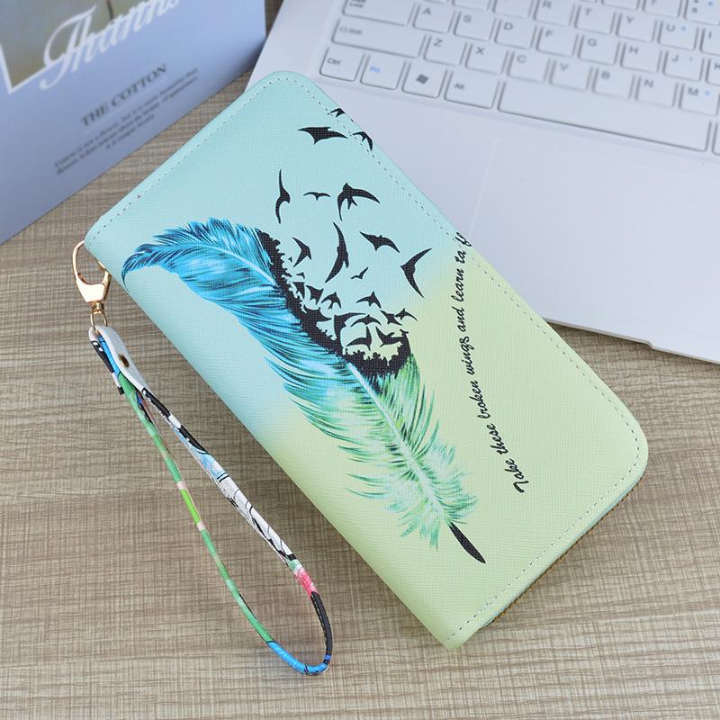 Long Wallets for Women PU Leather Peacock Printing Zipper Wristband Clutch Bag Large Capacity Female Money Clip Card Holder
Long Wallets for Women PU Leather Peacock Printing Zipper Wristband Clutch Bag Large Capacity Female Money Clip Card Holder