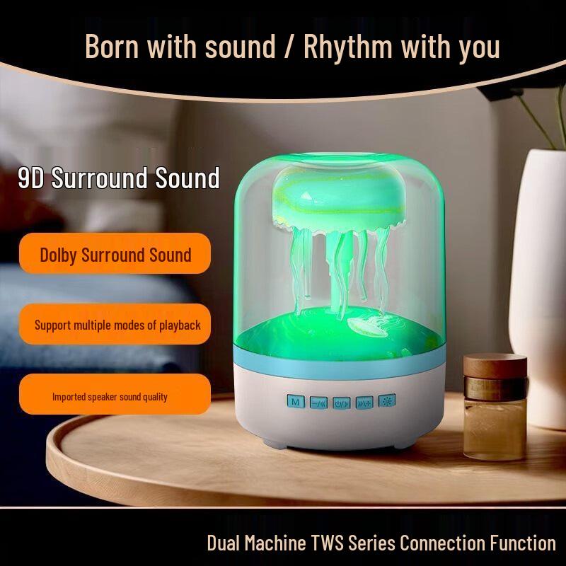 **Jellyfish Speaker: Premium Bluetooth Subwoofer with Crystal Lights**
**Jellyfish Speaker: Premium Bluetooth Subwoofer with Crystal Lights**