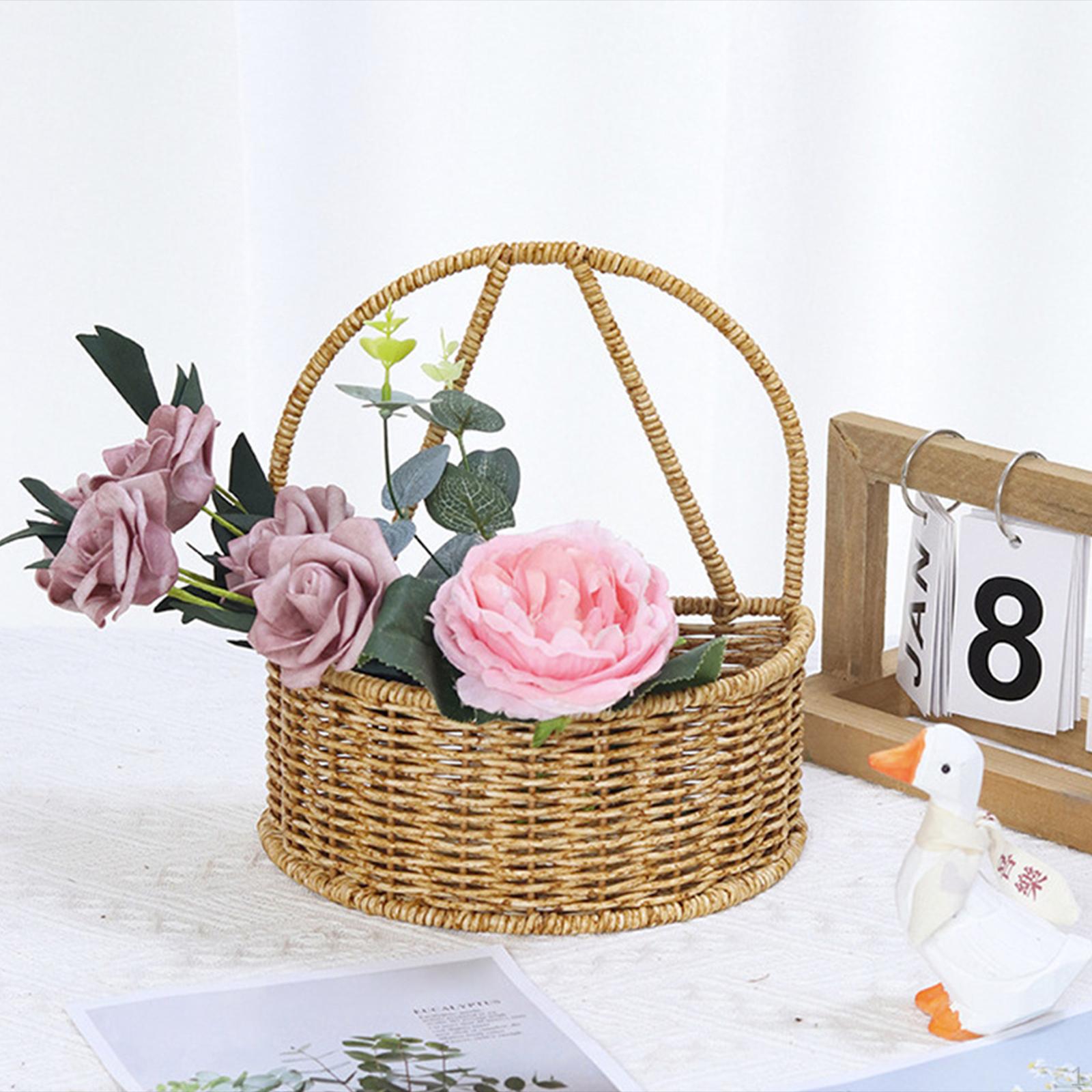 Storage Basket Woven Shelf Handwoven with Handle Room Decor Fruit Sundries Organizer Hanging
Storage Basket Woven Shelf Handwoven with Handle Room Decor Fruit Sundries Organizer Hanging