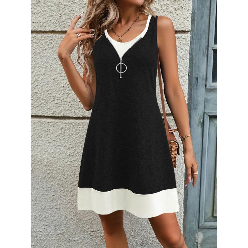 Два платья без рукавов для женской одежды Модное и элегантное летнее платье-жилет XXL чёрный
Два платья без рукавов для женской одежды Модное и элегантное летнее платье-жилет XXL чёрный