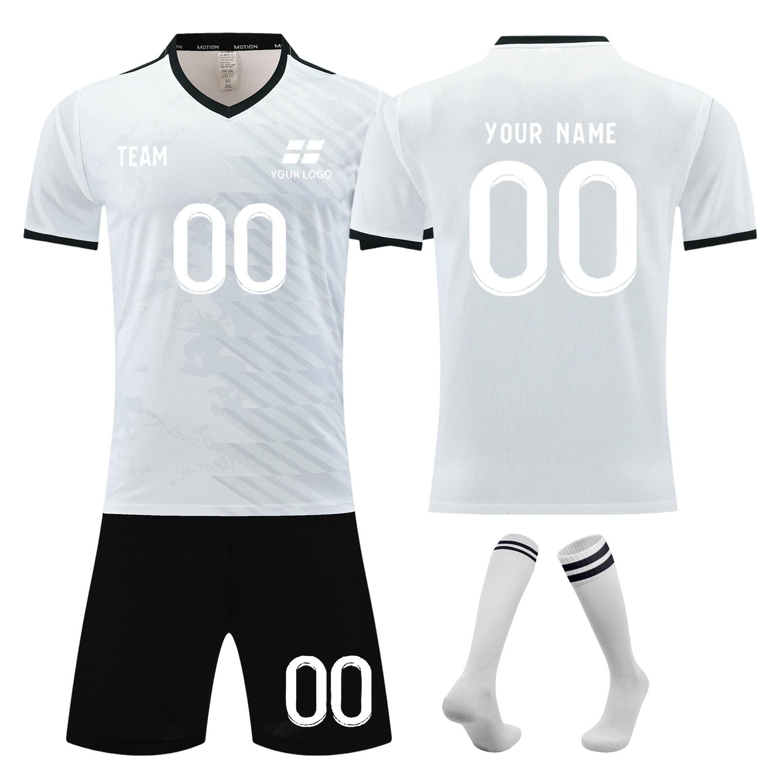 Men s Soccer Jersey Set with Shorts and Socks Quick-Dry Sportswear for Training and Matches XS білий
Men s Soccer Jersey Set with Shorts and Socks Quick-Dry Sportswear for Training and Matches XS білий