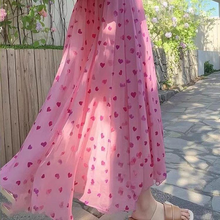 Юбка миди с высокой талией для женщин - Летняя с цветочным принтом в виде сердечек, мягкая эстетичная длинная юбка XL
Юбка миди с высокой талией для женщин - Летняя с цветочным принтом в виде сердечек, мягкая эстетичная длинная юбка XL