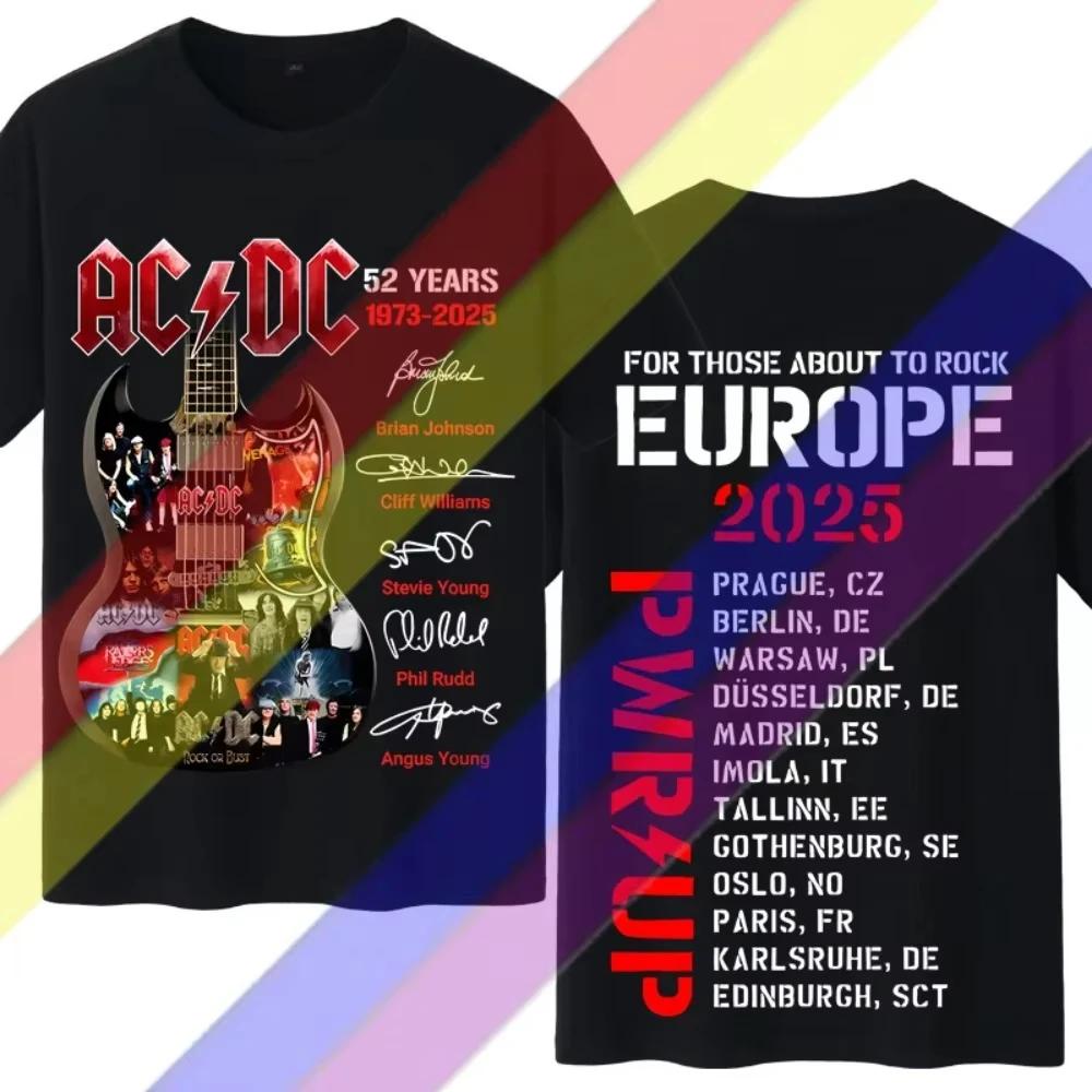 2025 AC DC Band Printed Women Men T-shirt Coming Soon Rock Casual Lyrics Short Sleeve Top TOUR PWRU Cotton Oversized Shirt Tops S
2025 AC DC Band Printed Women Men T-shirt Coming Soon Rock Casual Lyrics Short Sleeve Top TOUR PWRU Cotton Oversized Shirt Tops S