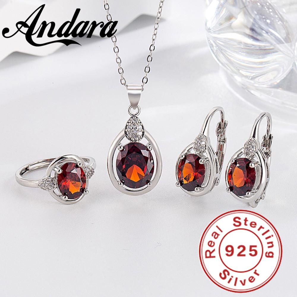 Exquisite 925 Sterling Silver Ruby Necklace Earrings Ring Set for Women Engagement Party Jewelry срібний
Exquisite 925 Sterling Silver Ruby Necklace Earrings Ring Set for Women Engagement Party Jewelry срібний