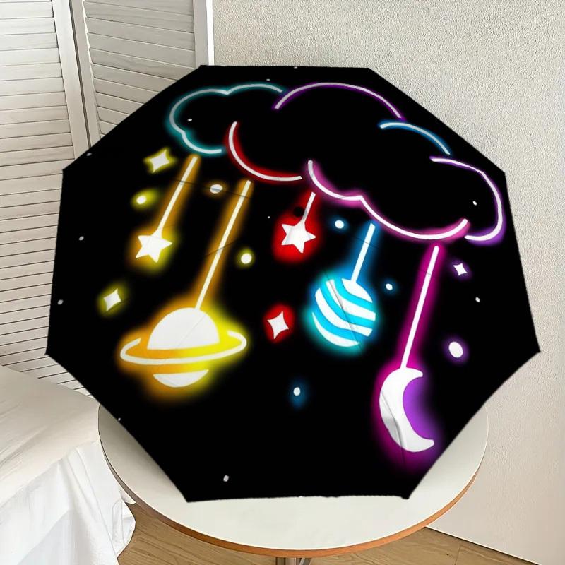 1pc Neon Cloud Galaxy Decor Umbrella with Plastic Handle,Suitable for All Seasons Home Travel Outdoor UmbrellaDD730
1pc Neon Cloud Galaxy Decor Umbrella with Plastic Handle,Suitable for All Seasons Home Travel Outdoor UmbrellaDD730