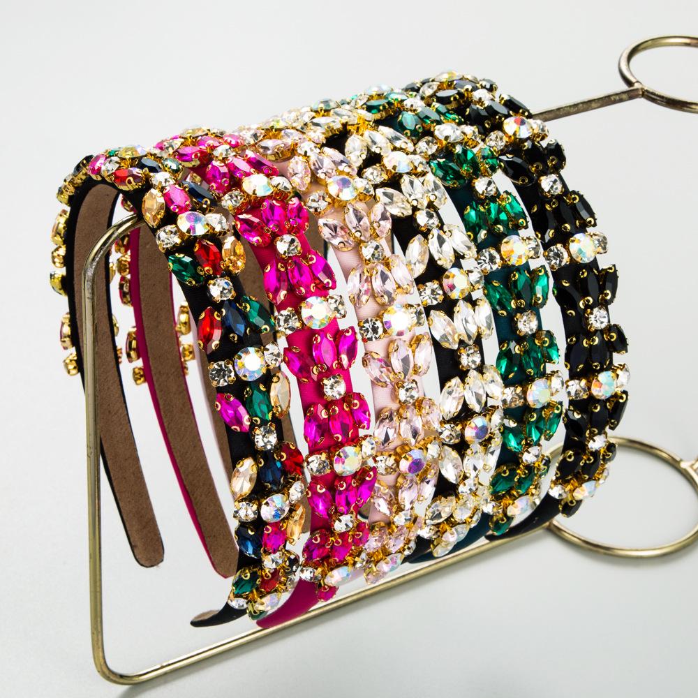 European & American Baroque Multicolor Rhinestone Hairband - Elegant Thin Edge Clip with Vintage Heavy Luxury Design
European & American Baroque Multicolor Rhinestone Hairband - Elegant Thin Edge Clip with Vintage Heavy Luxury Design