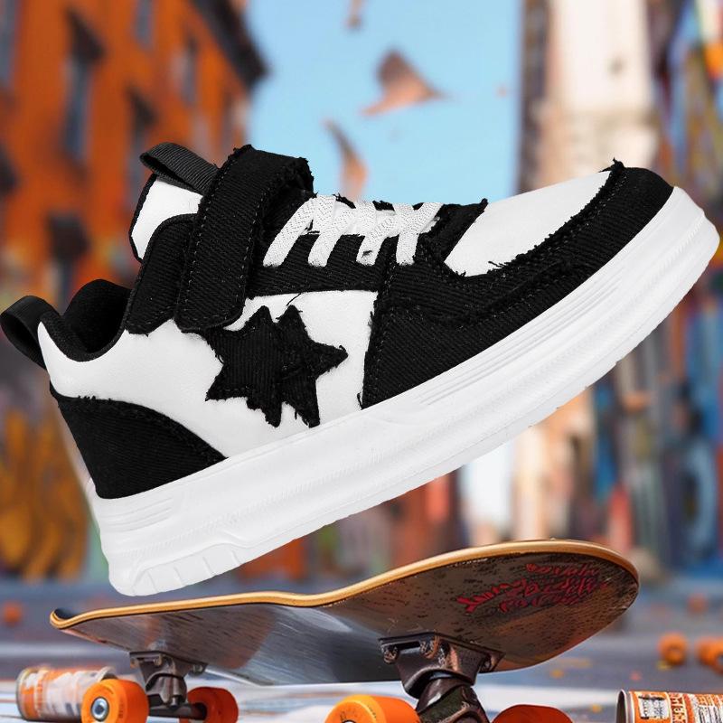 Boys 2026 Spring Velcro Sports Shoes - Low-Top Casual Board Shoes for Kids 35 чорний/білий
Boys 2026 Spring Velcro Sports Shoes - Low-Top Casual Board Shoes for Kids 35 чорний/білий