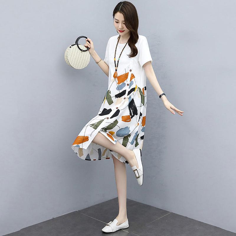 Свободное платье со сломанным цветком, женское свободное платье для похудения живота, повседневная юбка трапециевидной формы, женское платье с круглым вырезом и короткими рукавами, цветочное платье M
Свободное платье со сломанным цветком, женское свободное платье для похудения живота, повседневная юбка трапециевидной формы, женское платье с круглым вырезом и короткими рукавами, цветочное платье M