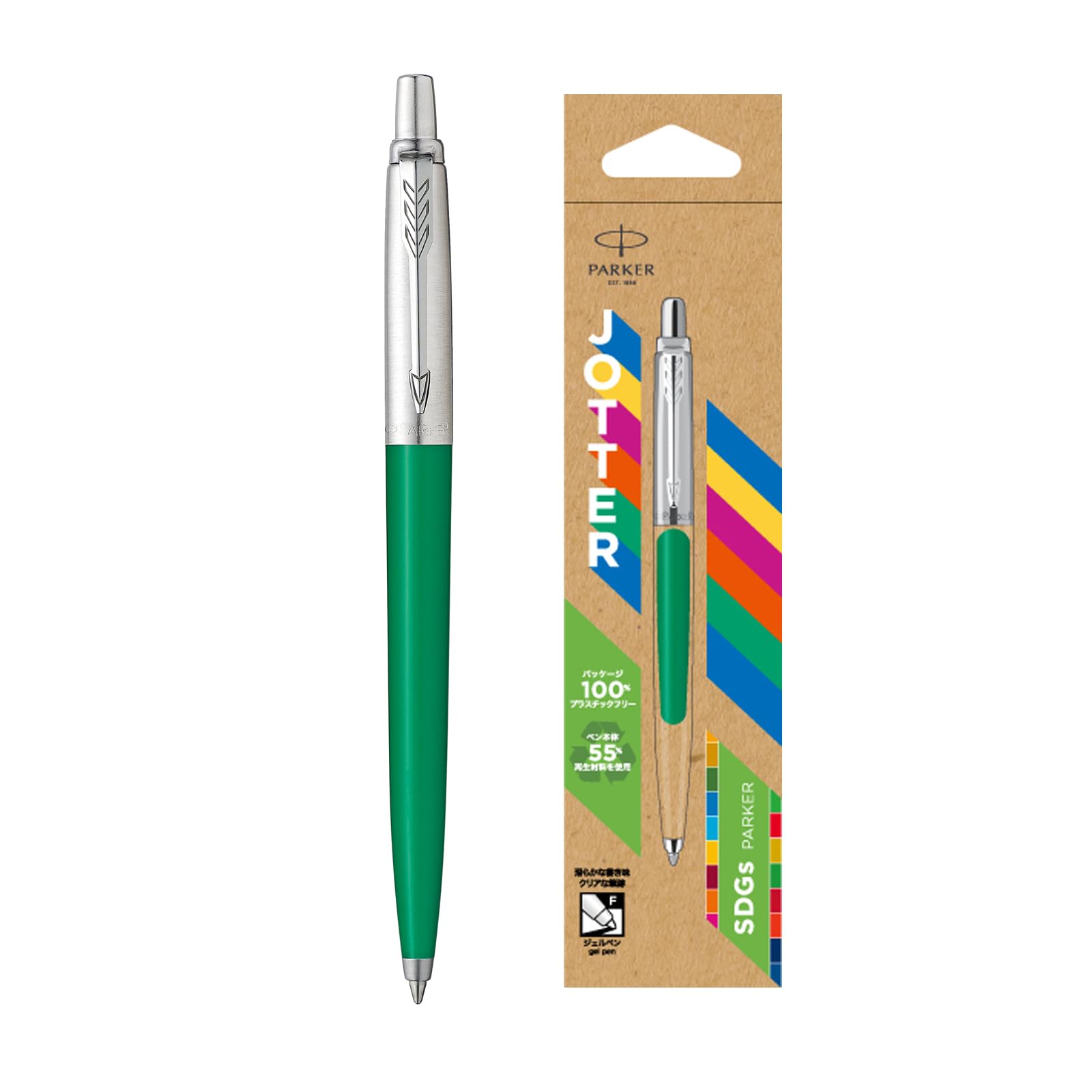 PARKER Ballpoint Pen Jotter Original Sustainable Green CT Medium Point Gel Ink Packaged Regular Imported Product 2183334
PARKER Ballpoint Pen Jotter Original Sustainable Green CT Medium Point Gel Ink Packaged Regular Imported Product 2183334
