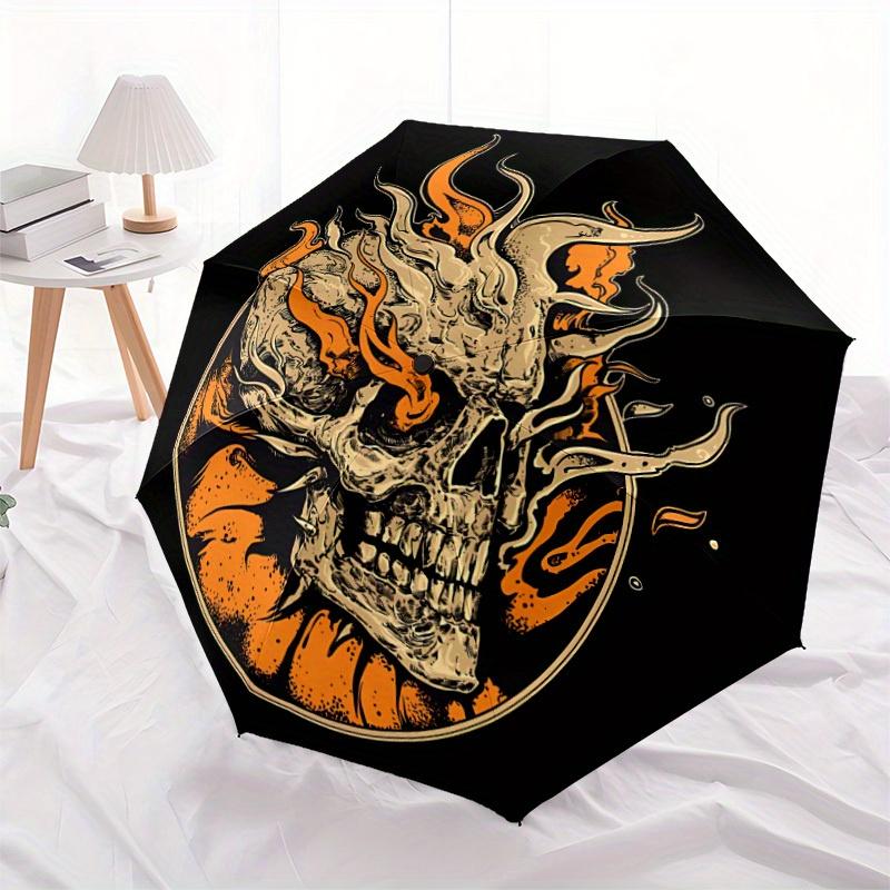 1pc Skull Flames Automatic Open 8-Rib Windproof Umbrella, Travel & Commuting, Suitable for All Seasons
1pc Skull Flames Automatic Open 8-Rib Windproof Umbrella, Travel & Commuting, Suitable for All Seasons
