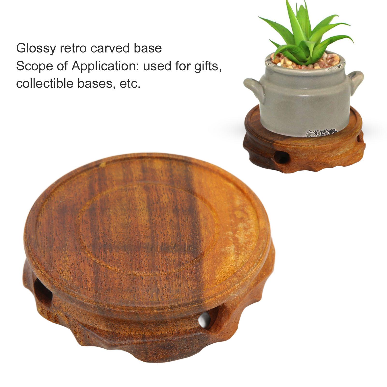 Round Wooden Base Multifunctional Retro Carving Elegant Wooden Teapot Base for Home Decoration Gift
Round Wooden Base Multifunctional Retro Carving Elegant Wooden Teapot Base for Home Decoration Gift