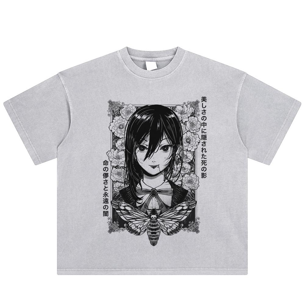 Streetwear Anime Graphic T-Shirt Cotton Washed Tshirt Unisex Tops Tees Summer Short Sleeves T Shirt S серый
Streetwear Anime Graphic T-Shirt Cotton Washed Tshirt Unisex Tops Tees Summer Short Sleeves T Shirt S серый