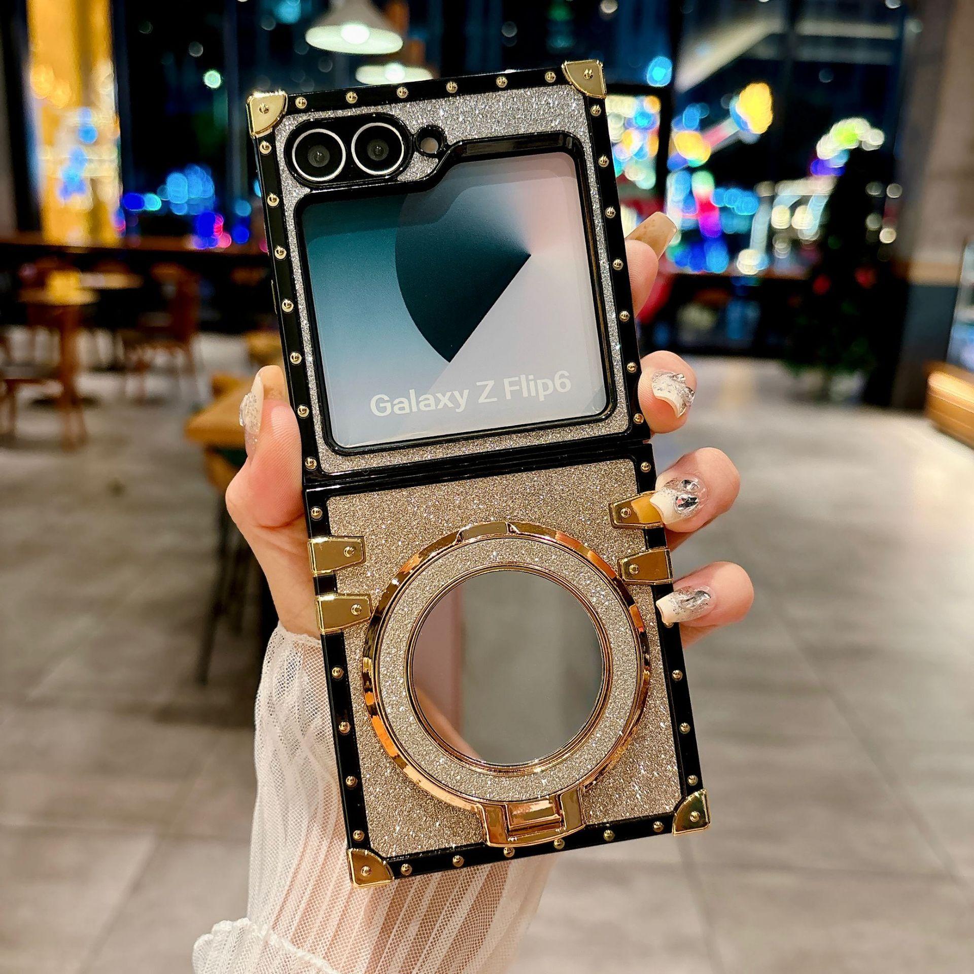 Suitable for Samsung ZFLIP6 Gradient Flash Powder Magnetic Charging ZFLIP3 4 5 Mirror Bracket Folding Shell Samsung ZFLIP 4
Suitable for Samsung ZFLIP6 Gradient Flash Powder Magnetic Charging ZFLIP3 4 5 Mirror Bracket Folding Shell Samsung ZFLIP 4