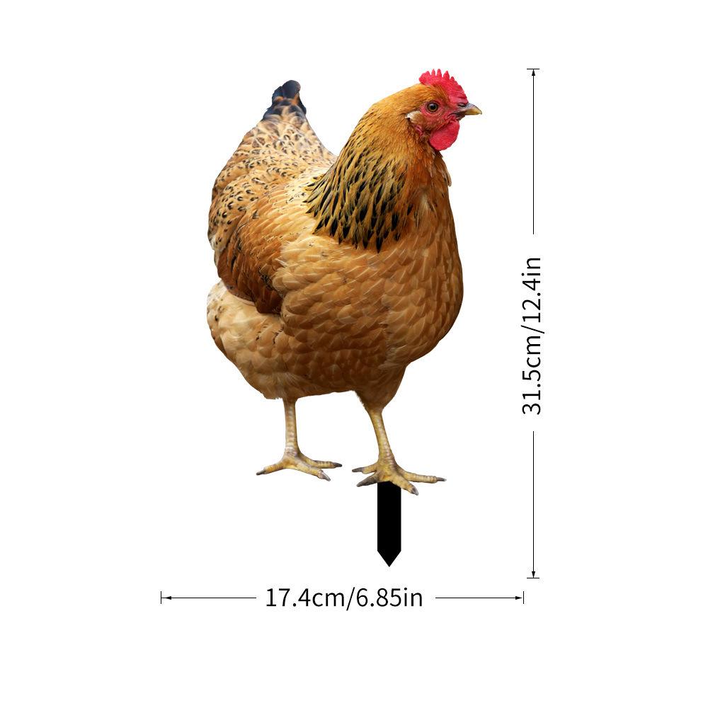 Acrylic Chicken Yard Art Double-Sided UV Printed Garden Stake
Acrylic Chicken Yard Art Double-Sided UV Printed Garden Stake