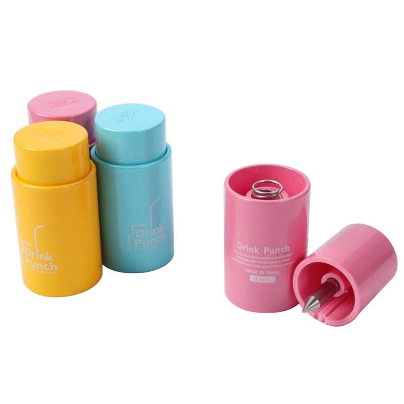 1pcs Mini Water Drill Bottle Opener Tools Drink Punch Bottle Cover Hole Punch Opener For Straw For Party Random Color
1pcs Mini Water Drill Bottle Opener Tools Drink Punch Bottle Cover Hole Punch Opener For Straw For Party Random Color