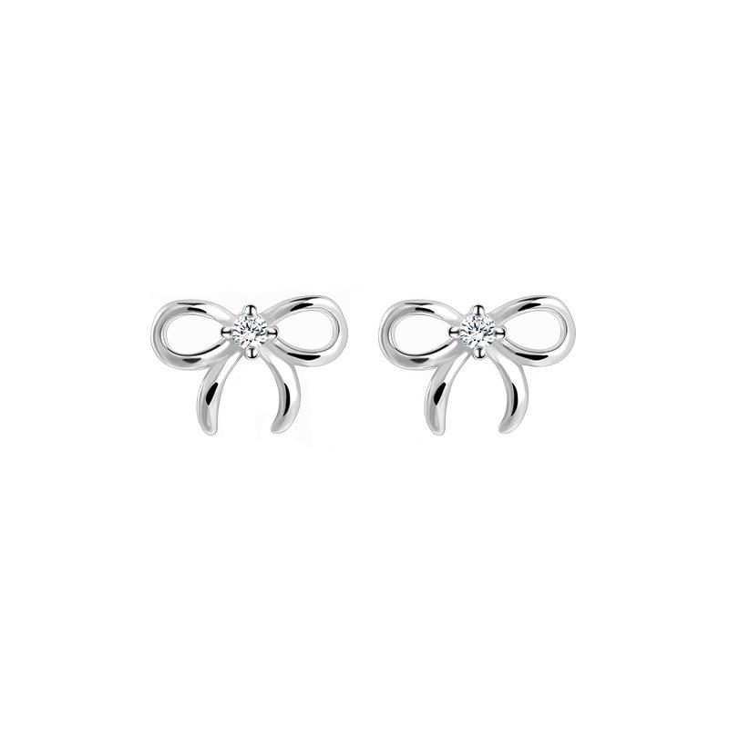 Simple Cute Bow Zircon Stud Earrings for Women Girls Sweet Silver Color Ear Piercing Earring Romantic Daily Wear Jewelry Gifts
Simple Cute Bow Zircon Stud Earrings for Women Girls Sweet Silver Color Ear Piercing Earring Romantic Daily Wear Jewelry Gifts