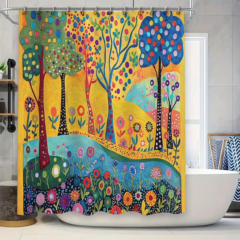 Bohemian Floral Shower Curtain Nature Landscape Forest Botanical Wall Art Bathroom Decor Vintage Artistic Backdrop W60H190(CM)-1 Pcs
Bohemian Floral Shower Curtain Nature Landscape Forest Botanical Wall Art Bathroom Decor Vintage Artistic Backdrop W60H190(CM)-1 Pcs