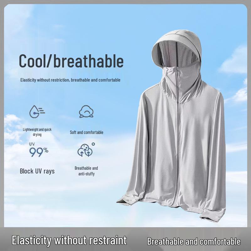 Hooded UV Protection Ice Silk Sun Shirt - Breathable, Lightweight, Long Sleeve Fishing Cover 2XL темно-синього кольору
Hooded UV Protection Ice Silk Sun Shirt - Breathable, Lightweight, Long Sleeve Fishing Cover 2XL темно-синього кольору