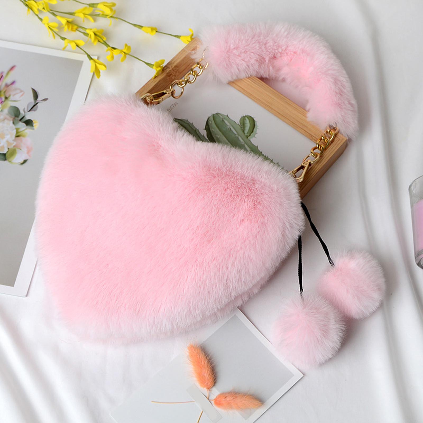 Women s Heart Shaped Faux Fur Wallet Purse Chain Shoulder Bag Winter Tote Purse Messenger Satchel светло-розовый
Women s Heart Shaped Faux Fur Wallet Purse Chain Shoulder Bag Winter Tote Purse Messenger Satchel светло-розовый