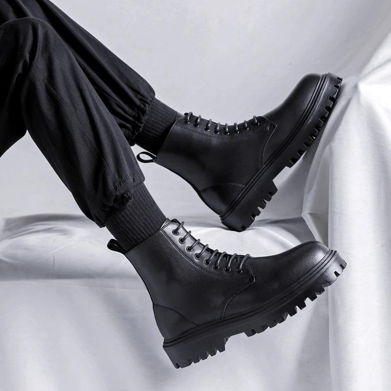 Autumn Martin boots British leather six-hole boots non-slip thick-soled casual short large-size leather boots 44 чорний
Autumn Martin boots British leather six-hole boots non-slip thick-soled casual short large-size leather boots 44 чорний